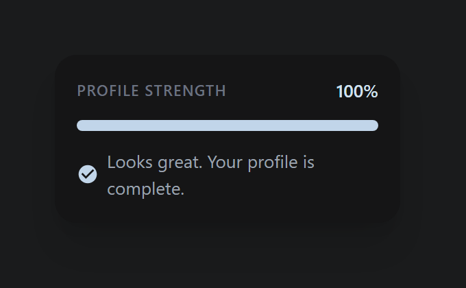 Profile strength complete