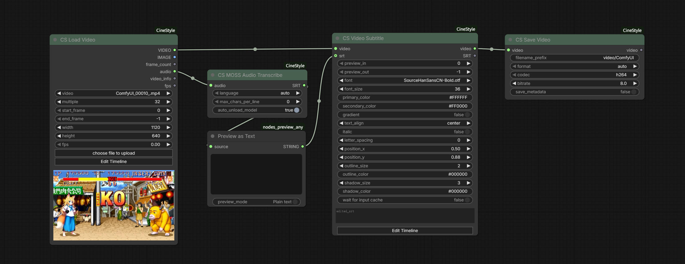CS Transcribe-Subtitle 工作流