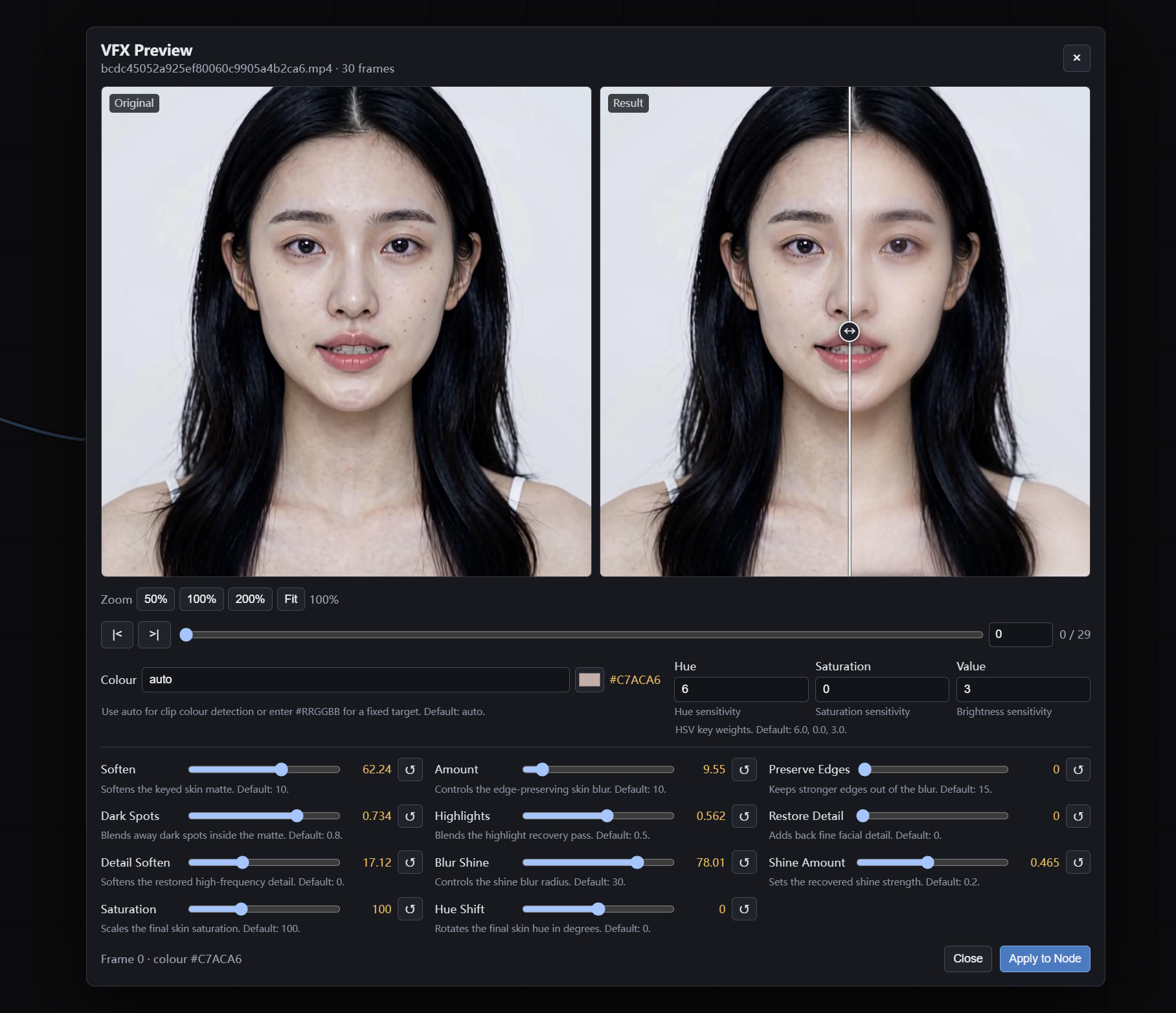 VFX Preview 界面