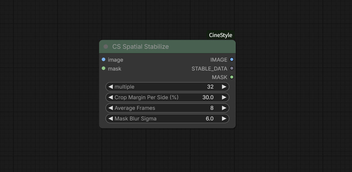 CS Spatial Stabilize 节点