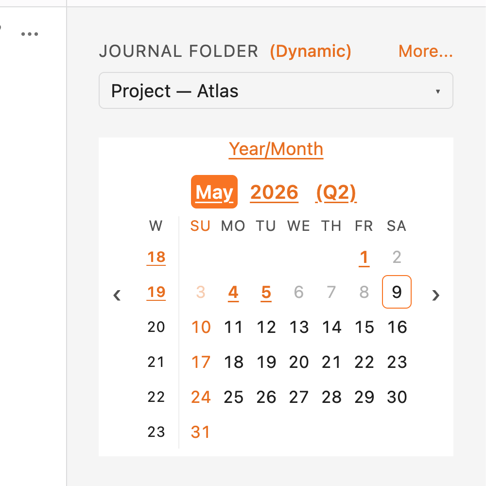 Sidebar in dynamic mode