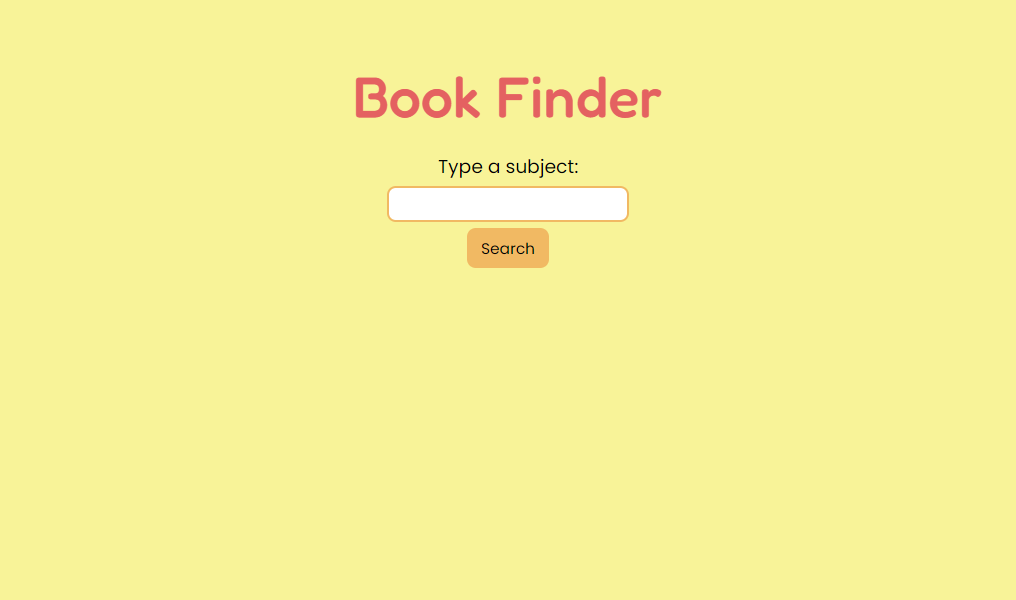 Book finder website preview