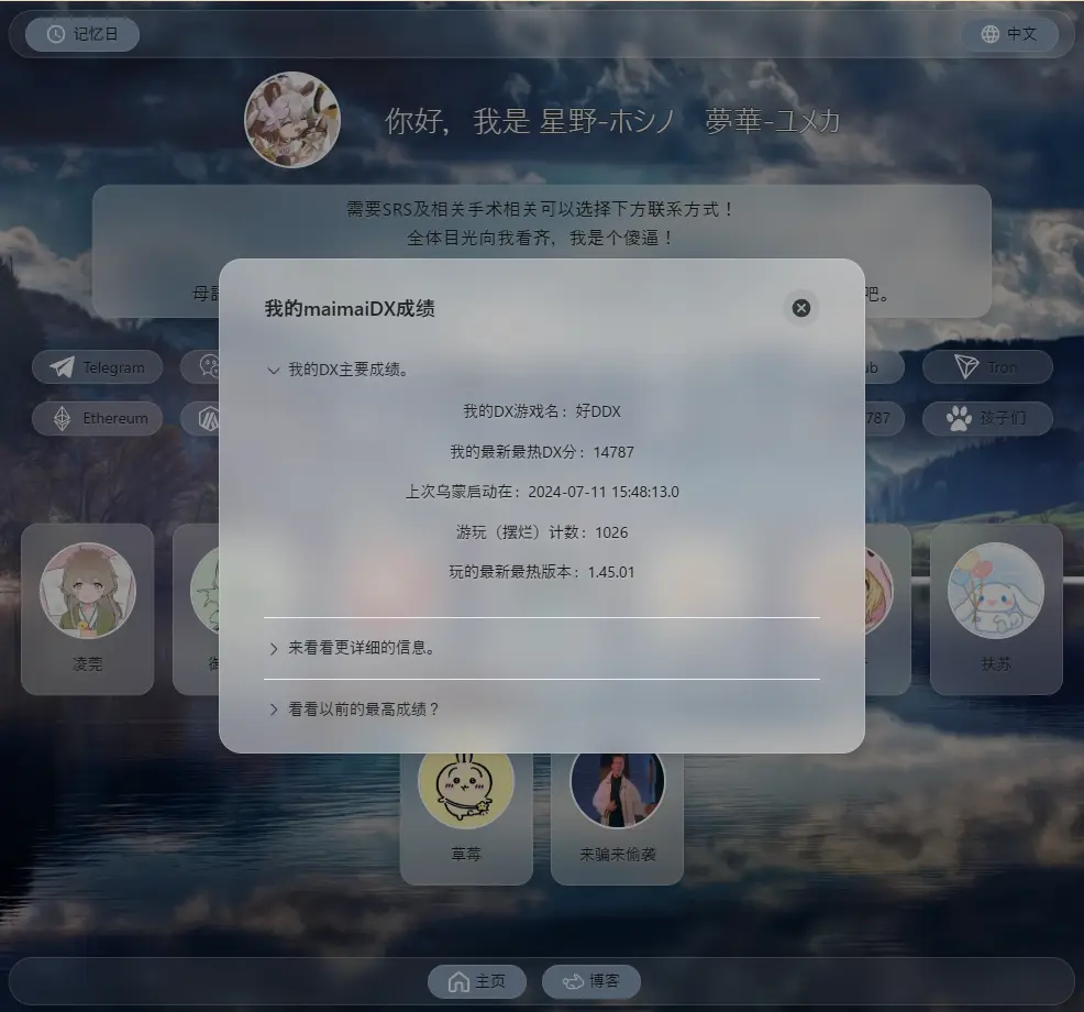 maimai成绩展示预览