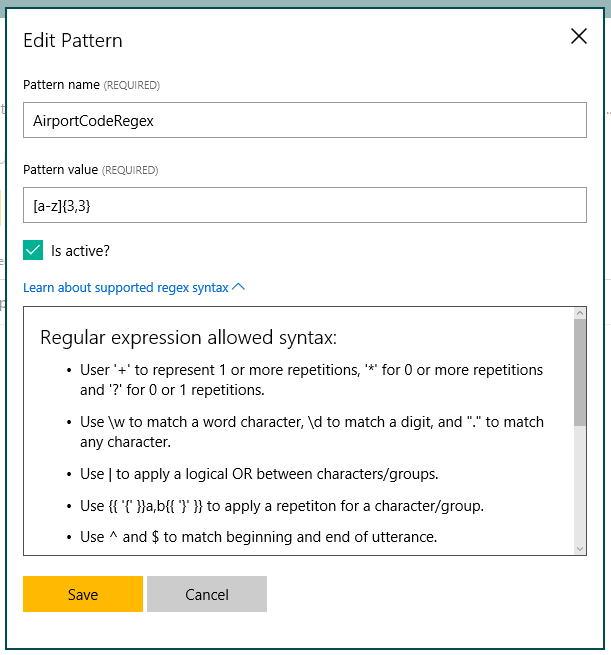 Edit Regex Feature