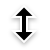 Vertical Double Arrow Cursor Icon