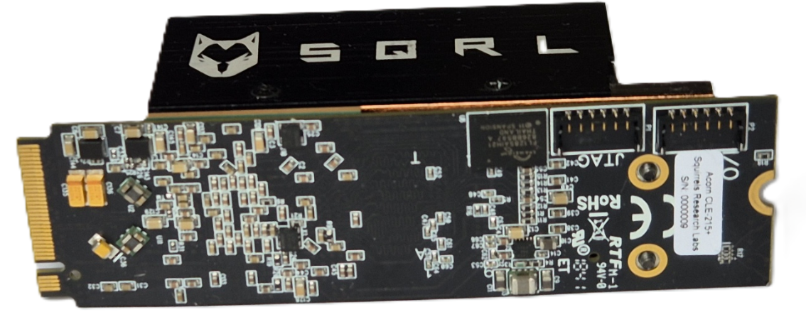 M.2 FPGA module, bottom view