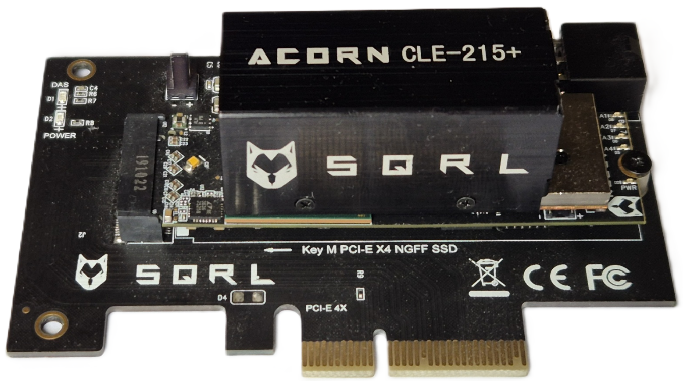 Fully assembled Acorn CLE-215+