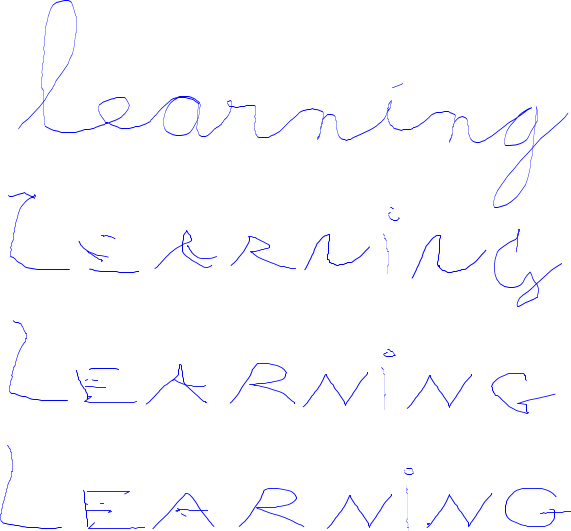 learning non-cursive demo