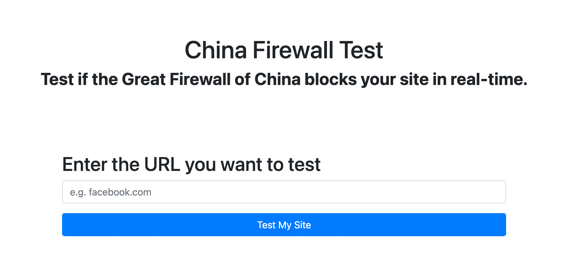 Github china firewall test real time checker test if the great