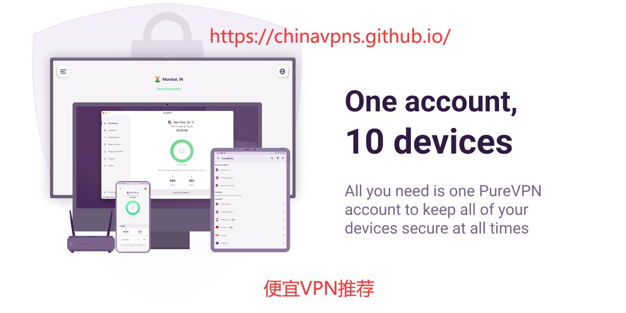 PureVPN Banner：便宜的VPN，中国好用的便宜VPN推荐