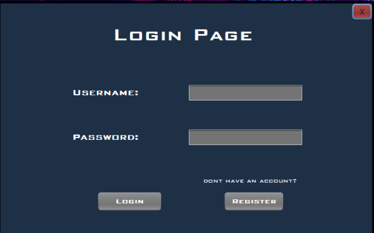 Login Screen