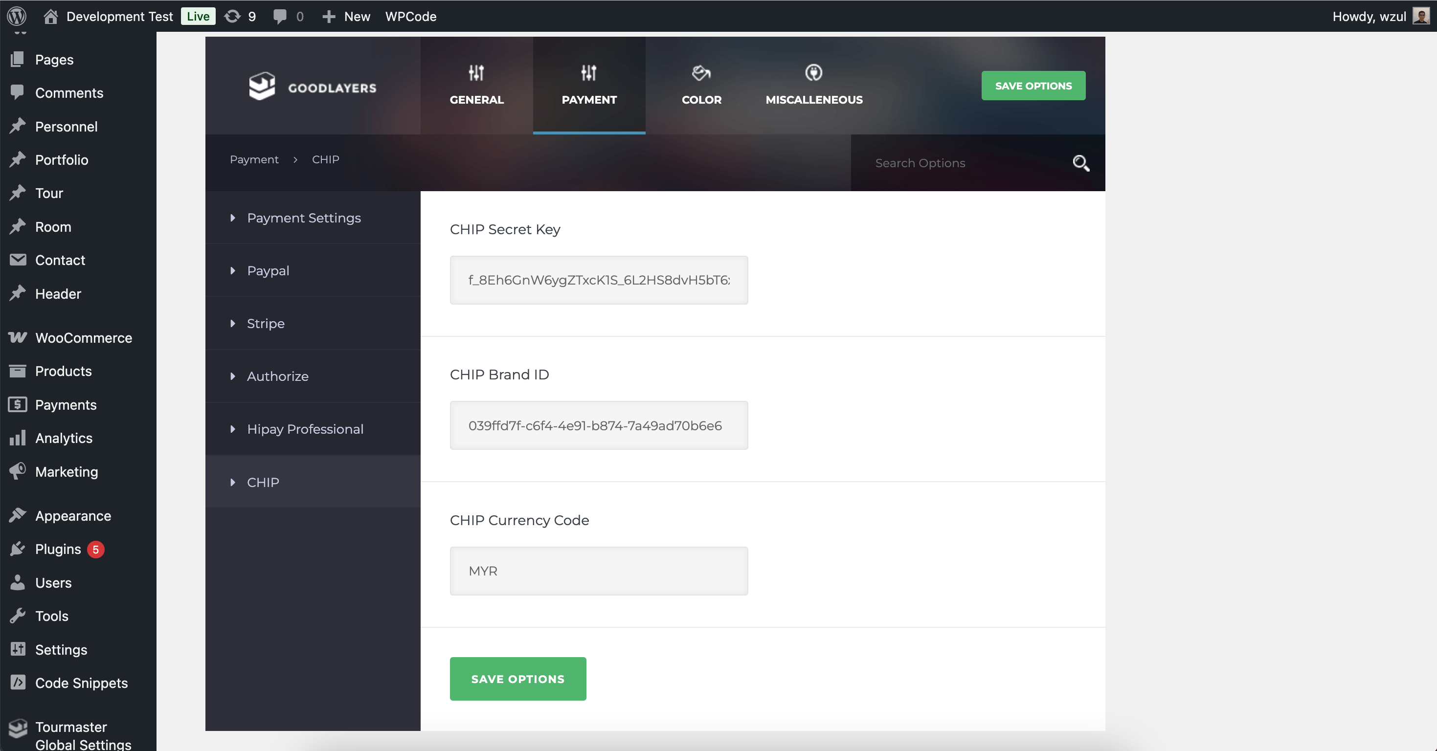 Set API Key