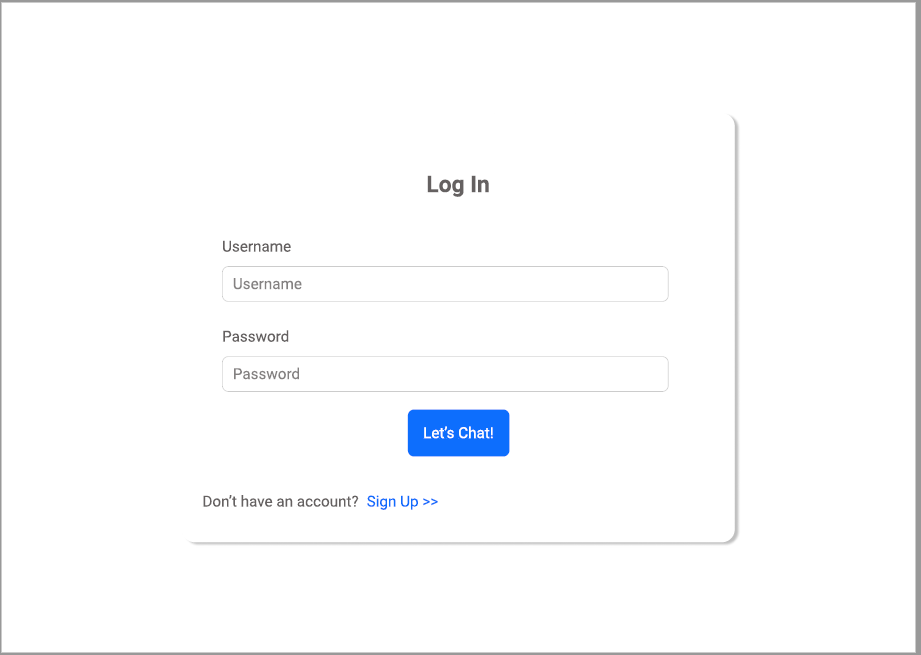 Log In Page