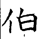 伯の位置