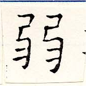 弱の位置