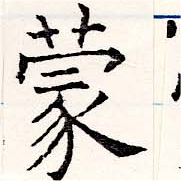 蒙の位置