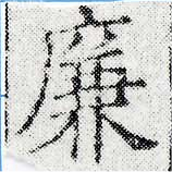 廉の位置