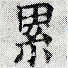 累の位置