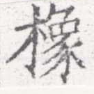 橡の位置