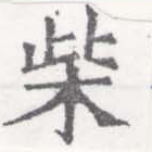 柴の位置