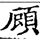 顧の位置