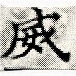 威の位置