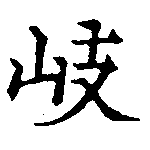 岐の位置