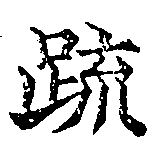 疏の位置