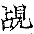 覘の位置