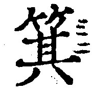 箕の位置
