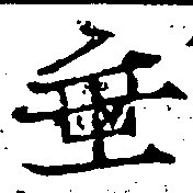 垂の位置