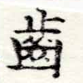 已定位齒