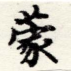 蒙の位置
