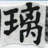 Đã định vị 璃