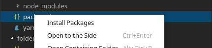 Context menu