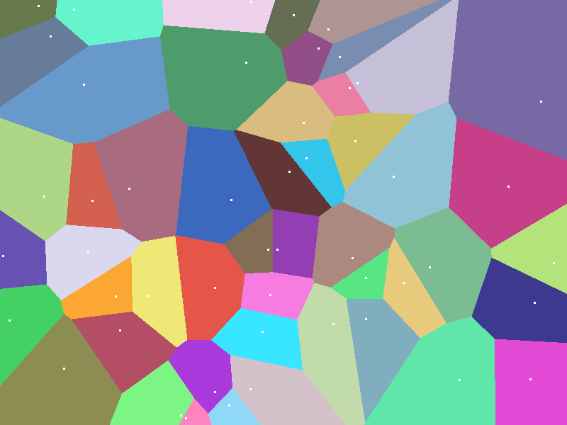 Voronoi 图生成器 - 计算几何的暴力之美