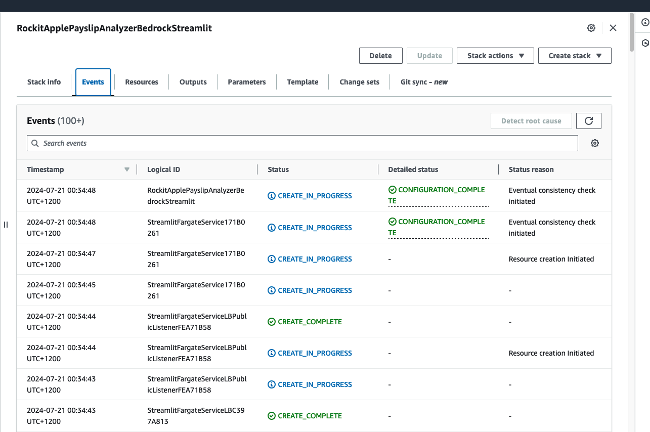 CloudFormation Create Events