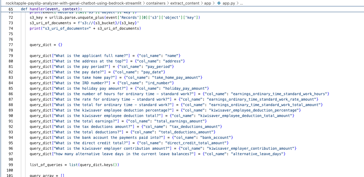 Textract Queries