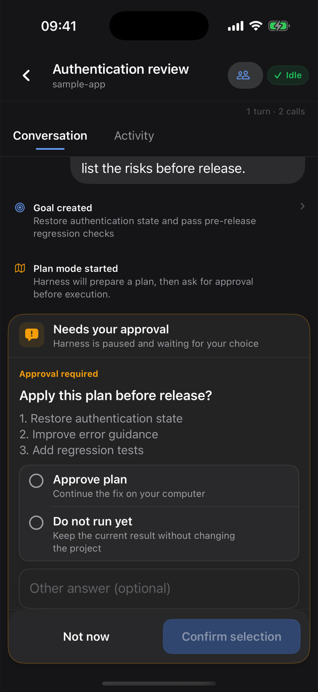 DSH Remote approval handling in English