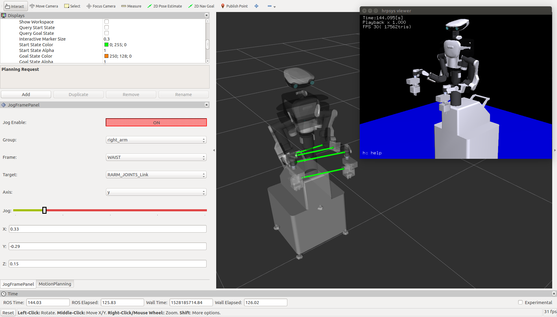 NEXTAGE Open jog control