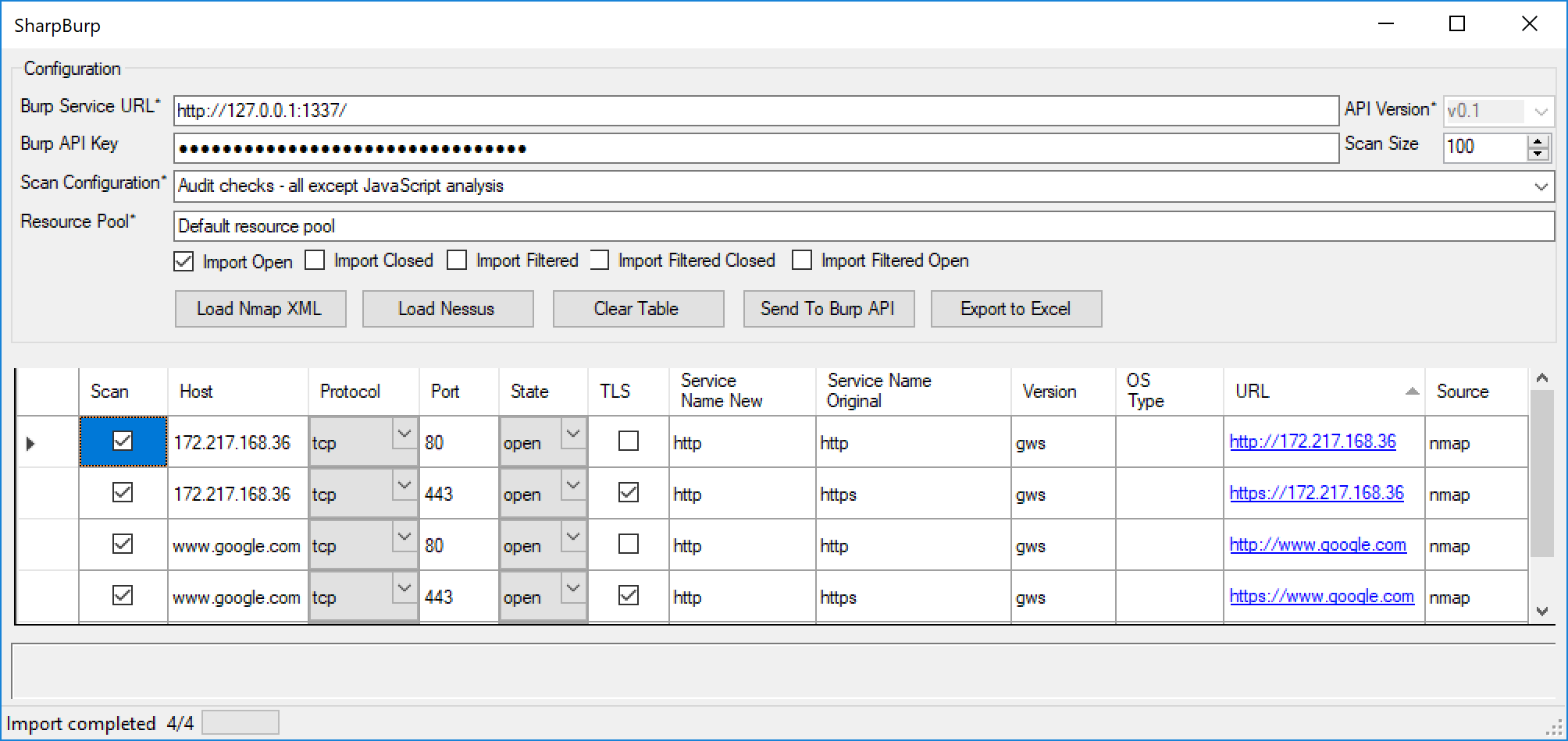 SharpBurp configuration to interact with BurpSuite