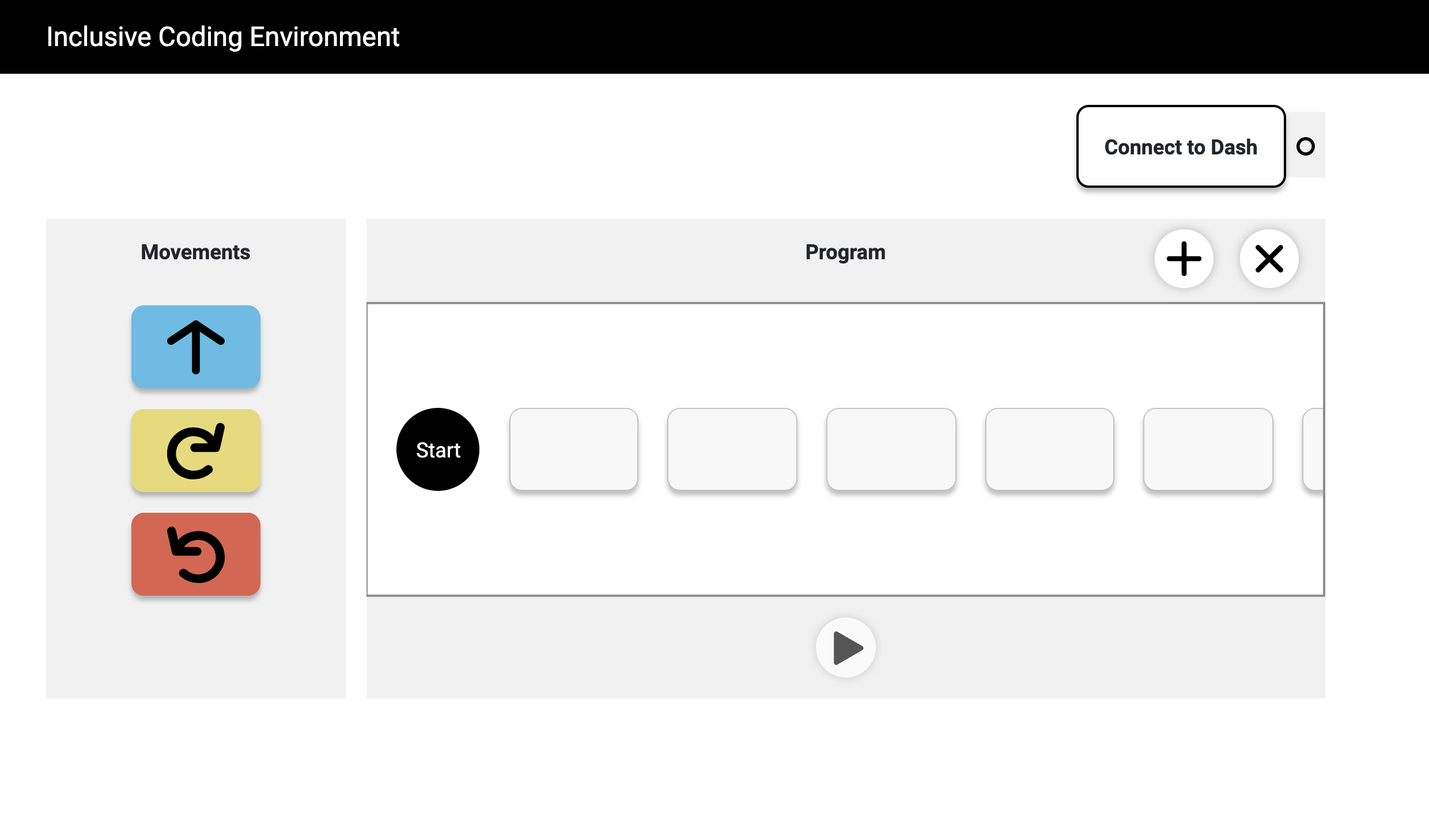 inclusive coding environment UI