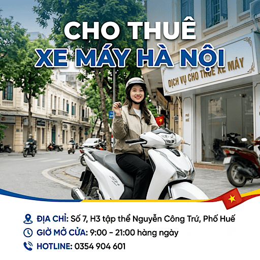 Hình ảnh người đi xe máy tại Hà Nội