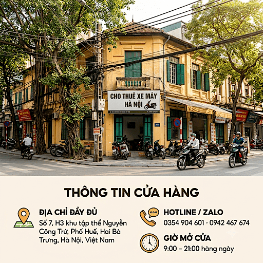 Hình ảnh một tuyến phố nhộn nhịp tại Hà Nội