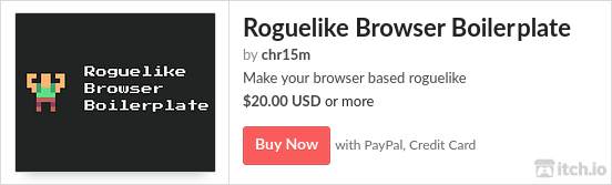 Roguelike Browser Boilerplate itch page