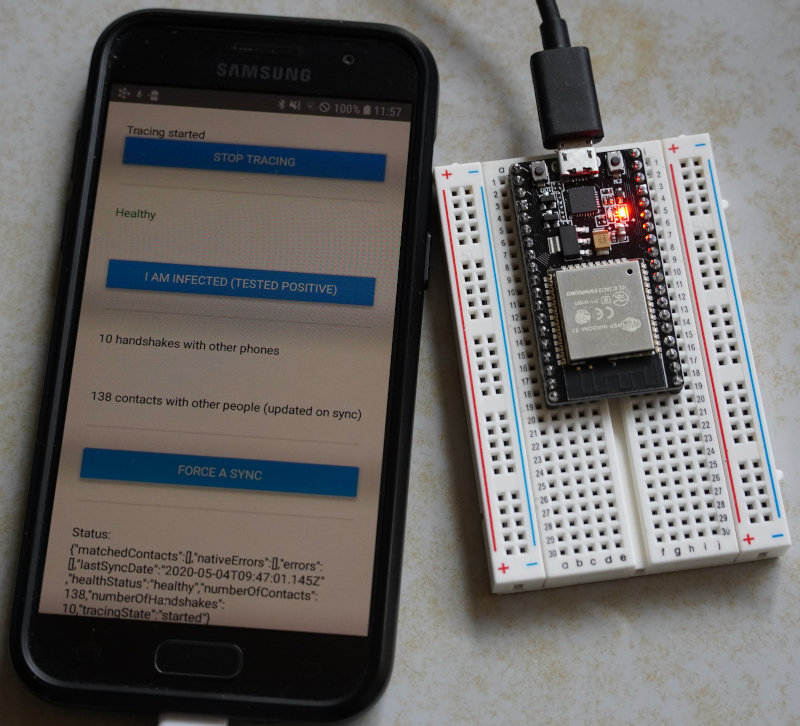 esp32 and smartphone