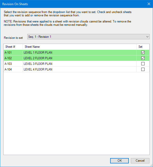 RevisionOnSheets