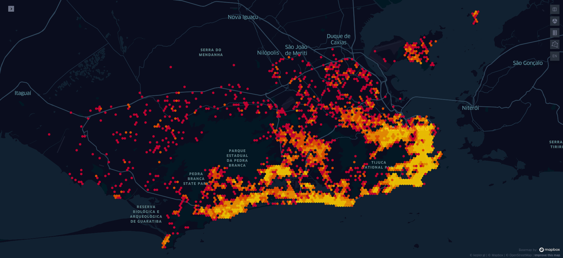 Listings Rio de Janeiro no Mapa