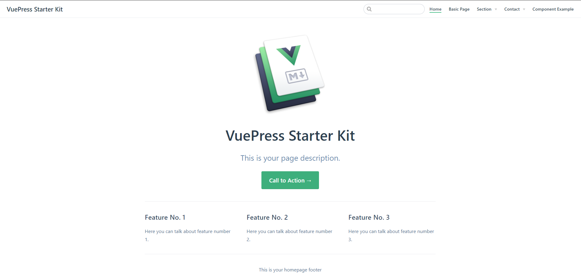 Vue Press Site