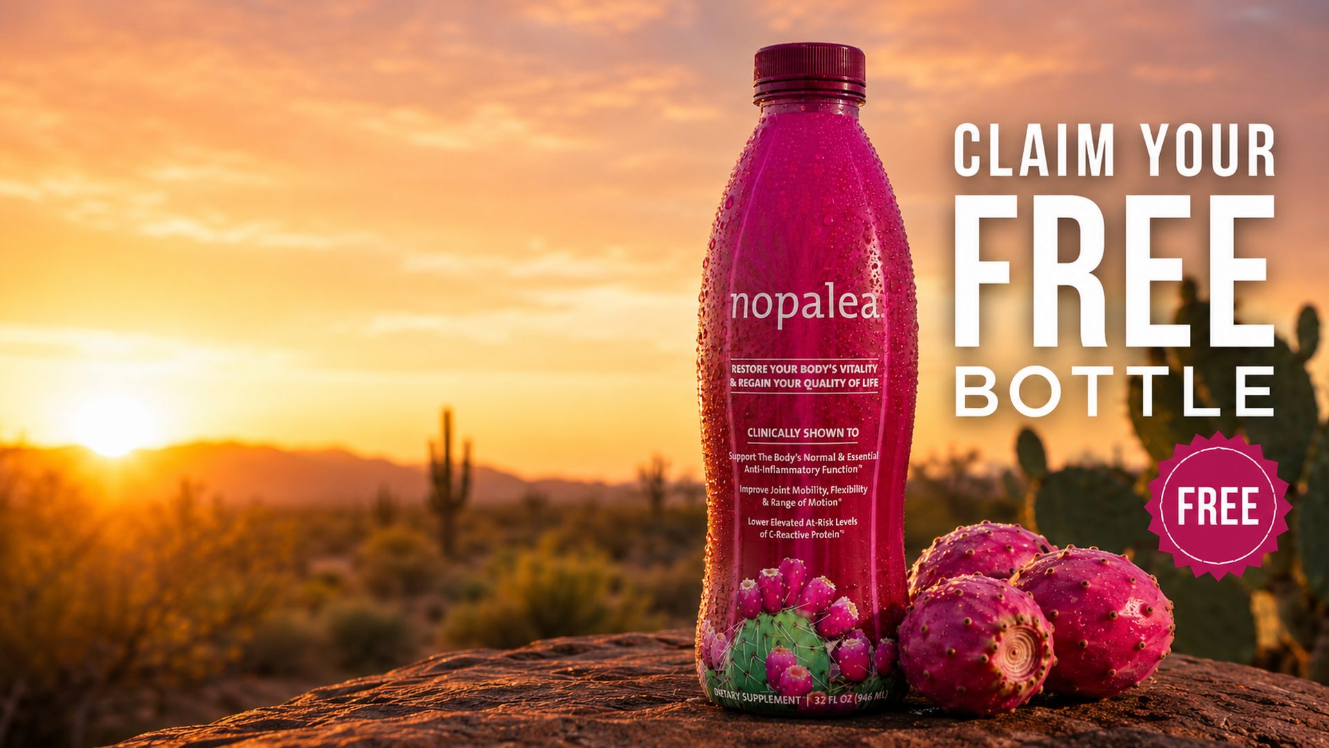 TriVita capture-page library — free bottle promo hero image built by KitFire